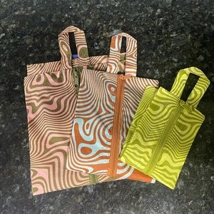 Baggu 3D Zip Set Trippy Swirl